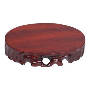 木头实木奇石底座石头底座实木可挖槽花瓶花盆景摆件长方形椭圆形