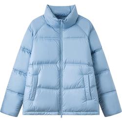 森马羽绒服男2024冬季新款三防纯色情侣百搭面包服加厚宽松