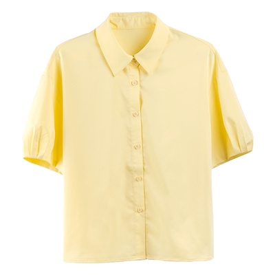 MindBridge纯色短袖衬衫