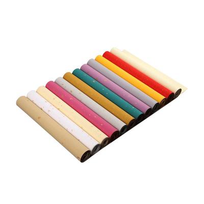 半生熟洒金粉彩小楷一笔笺