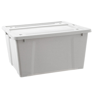 加厚家用收纳箱特大号塑料储物箱衣服玩具整理箱带滑轮搬家收纳盒