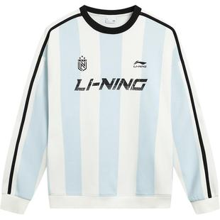 李宁加绒美式卫衣女冬季新款情侣长袖青少年保暖上衣男红色运动服