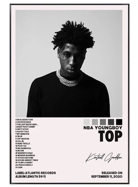 YoungBoy Never Broke Again音乐专辑海报说唱卧室墙面装饰挂画