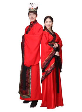 新款古装中式汉婚礼服秋嫦娥女