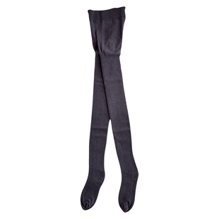 700D竖条纹压力显瘦高品质棉连裤袜秋冬保暖薄绒棕色打底袜A355