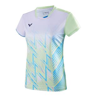 VICTOR/威克多针织短袖男女羽球比赛服羽毛球服训练运动羽毛球T恤