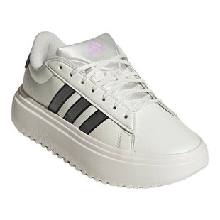 adidas阿迪达斯新款网球厚底休闲板鞋女GRAND COURT小白鞋JS1832