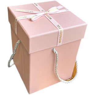 韩式蝴蝶结礼品盒纸盒伴手礼生日礼物圣诞礼物陶瓷水杯水晶球盒子