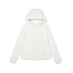 美国EVERLAST拳击运动训练90绒轻薄保暖无缝连帽排骨羽绒服女冬季