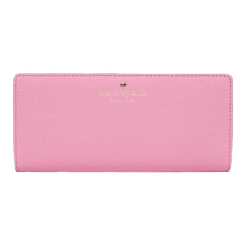 美国直邮Kate Spade New York S4661P女皮钱包粉粉长款方形欧美