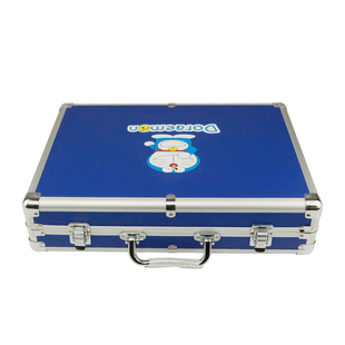 新款哆啦A梦蓝色皮箱麻将牌铝箱大号收纳箱麻将单独盒子装机麻牌