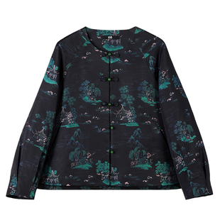 中国丝绸隆鹊【陆美英春燕归巢】非遗宋锦对襟上衣新中式国风百搭