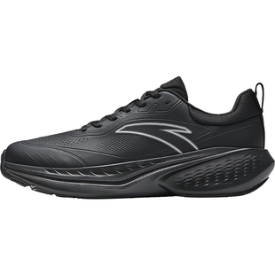 安踏加绒保暖运动鞋男鞋2026新款春季二棉鞋黑色跑步鞋112545519