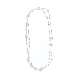 「露珠」鲛人泪 法式满天星复古高级施家珍珠长款双层项链/毛衣链