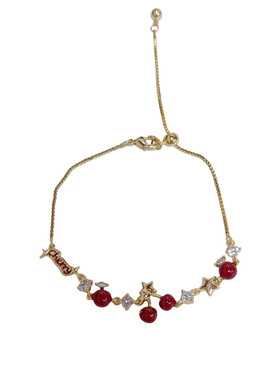 法式轻奢锆石樱桃手链女