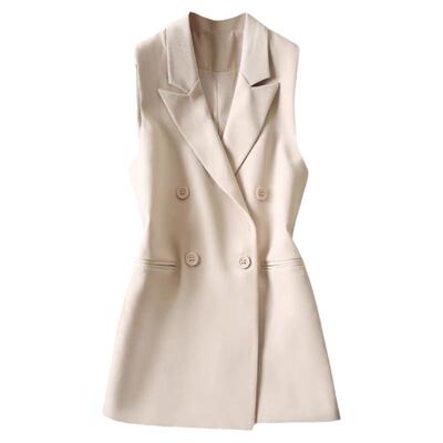 垂感时尚休闲大码西服马甲