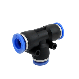 气管快速接头快插变径PU气动直通PG三通PE气路连接件配件4/6/8mm