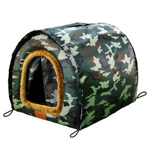 流浪狗窝户外冬季保暖防水防寒冬天室外大型犬农村狗屋帐篷封闭式