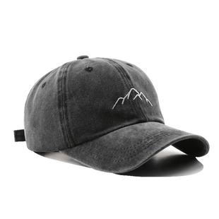 特大头围刺绣水洗鸭舌帽女春夏加深帽顶显脸小宽檐遮阳棒球帽男