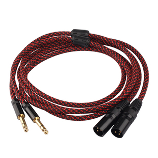 6.5转卡农公音频线6.35转卡侬母话筒线音响音箱功放调音台连接线