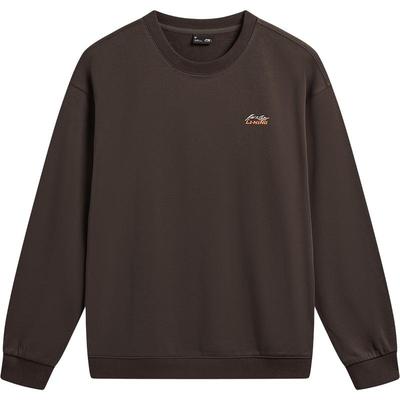 李宁情侣毛圈无帽卫衣