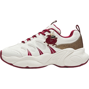 安踏好事发生坚果3休闲鞋女新年款红色撞色鞋厚底运动鞋122618888