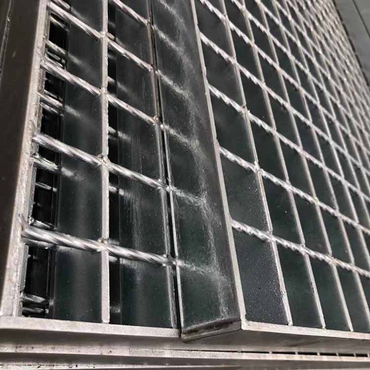 热镀锌重型平台踏步格栅板栅板插接地漏网格排水沟格不锈钢
