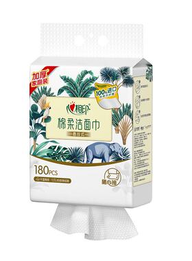 心相印悬挂式一次性洗脸巾180抽