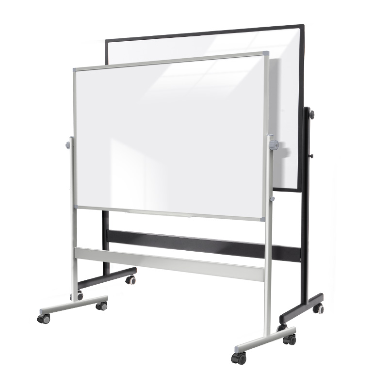 齐富3年0擦痕白板支架式升降白板移动家用儿童教学培训办公双面磁性小黑板记事看板留言可擦写翻转白板写字板