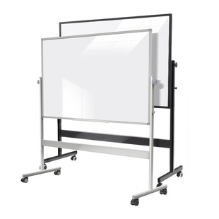 齐富3年0擦痕白板支架式升降白板移动家用儿童教学培训办公双面磁性小黑板记事看板留言可擦写翻转白板写字板