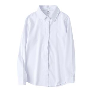 长袖衬衫女加绒秋冬装保暖打底衫纯色衬衣韩版黑色工作服职业正装
