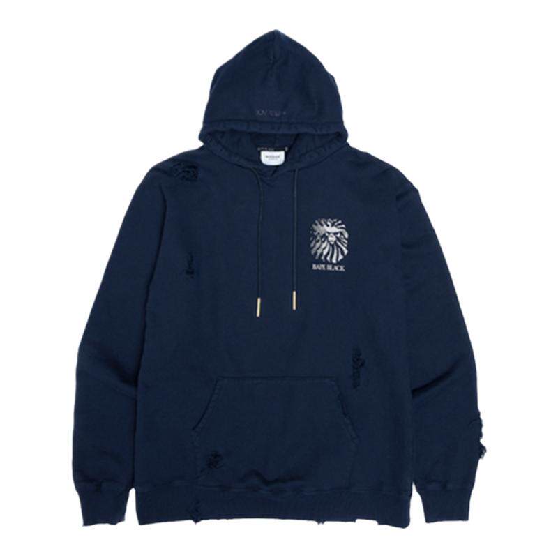 破洞印花连帽卫衣BAPE