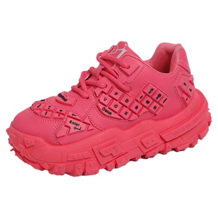 女鞋2026新款春夏今年流行爆款软底字母运动鞋厚底增高韩版老爹鞋