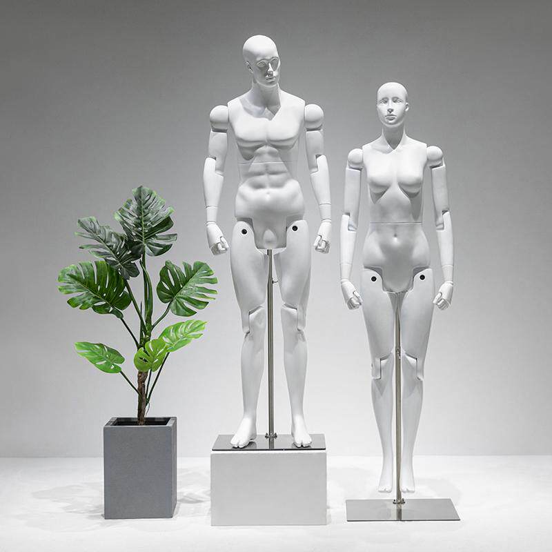 全身机器人展示架机械运动模特道具男女五官可活动关节假人台模型