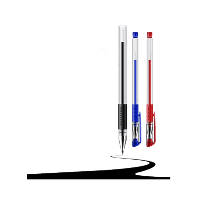 得力6600es12支直液财务中性笔