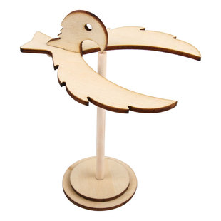 科技小制作发明儿童科学实验教具stem手工作业拼插材料包平衡鸟鹰