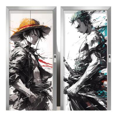 海贼王漫画装饰电梯贴画
