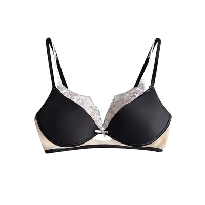 【原创款 晚风告白】蕾丝内衣女性感深V透气提拉聚拢显大文胸罩
