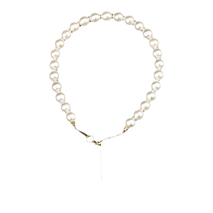 穿小米珠珍珠项链绳和扣头钢丝绳串珠专用线手链手工diy配件材料