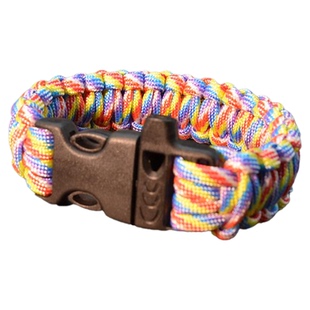 口哨多功能求生伞绳编制手链野外户外安全绳手环DIY手镯logo印刷