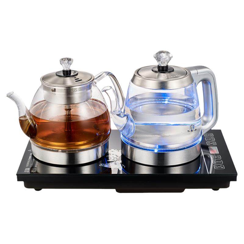 嵌入式玻璃电茶炉全自动手柄上水电热水壶蒸汽黑茶煮茶器泡茶一体