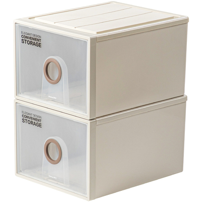 茶花抽屉式收纳箱家用透明塑料