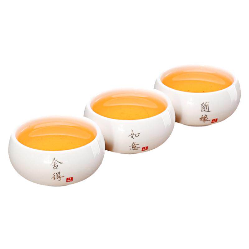 德化白瓷茶杯10只品茗杯家用羊脂玉瓷6只装功夫品茗客杯喝茶专用