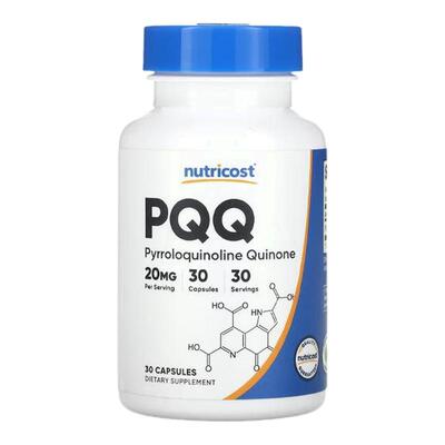 Nutricost PQQ吡咯喹啉醌胶囊20mg心力续航神经线粒体功能免疫