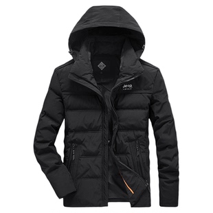 JEEP吉普羽绒服男士冬季连帽加厚防寒保暖白鸭绒短款时尚百搭外套