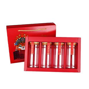 节庆包装盒花茶干果铁皮石斛礼盒高档透明瓶药材干货盒子洋参空盒