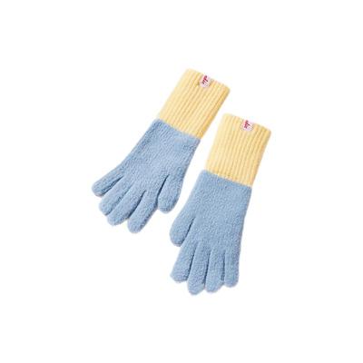 【杨同学】蓝色加长可爱毛绒手套