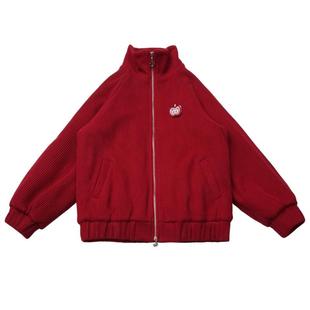 pinksavior【苹果红茶】针织加绒冬日圣诞新年俏皮显瘦外套温暖