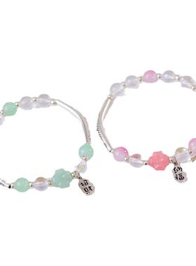 新款创意森系四叶草手链女 民族风文艺小清新学生时尚手串饰品