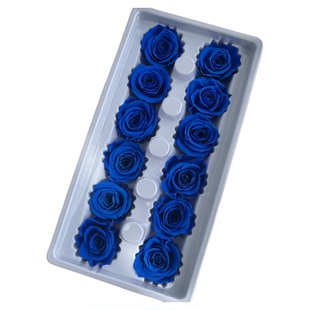 等花来保鲜花diy材料包钥匙扣玻璃罩小花国产A级3-4cm玫瑰永生花